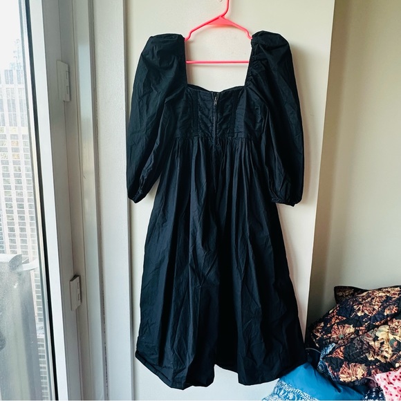 ULLA JOHNSON Lelani cotton poplin midi dress - Size US 2 - Picture 8 of 14